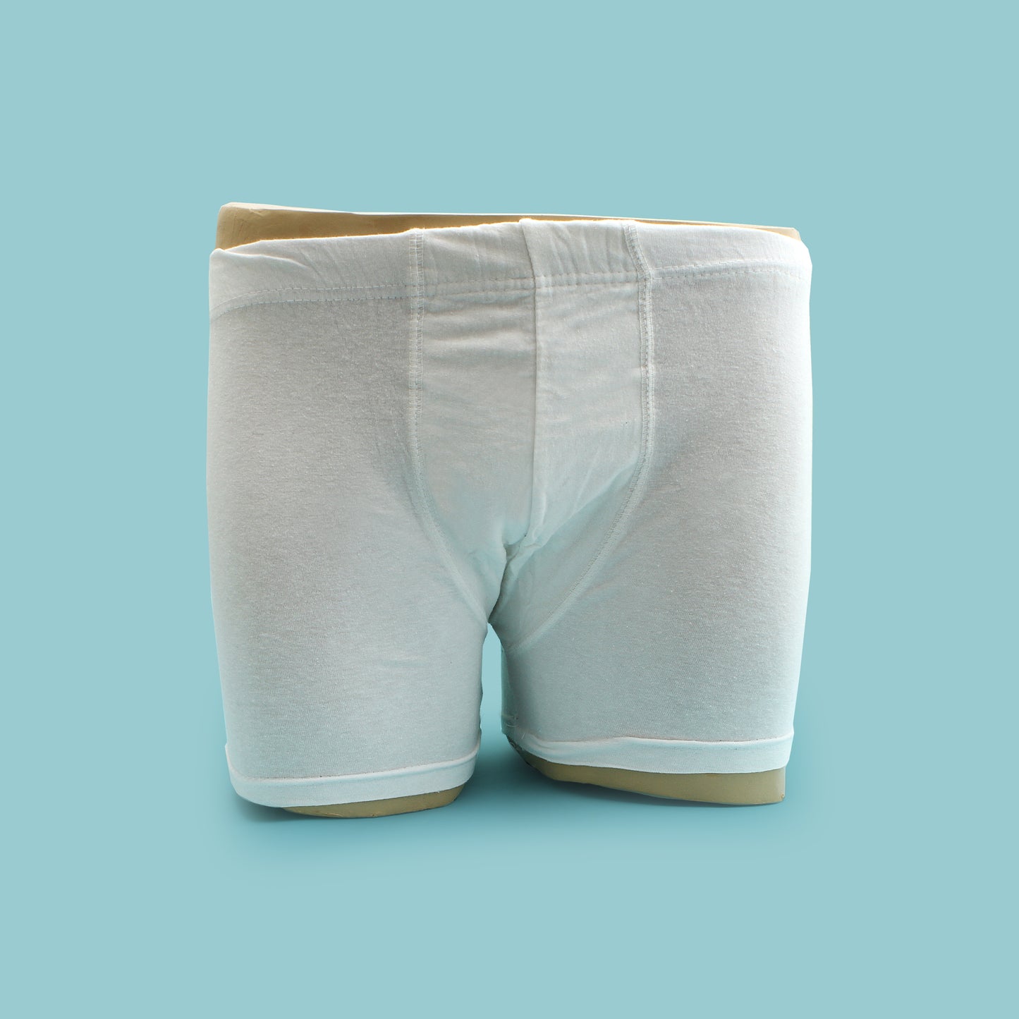 Classy White Men's Boxer