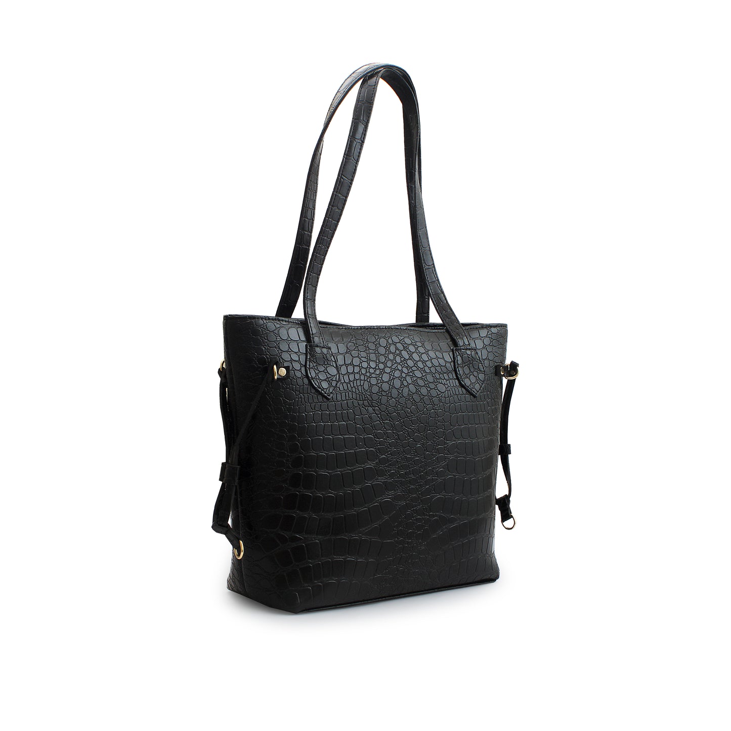 Croco Black Bag