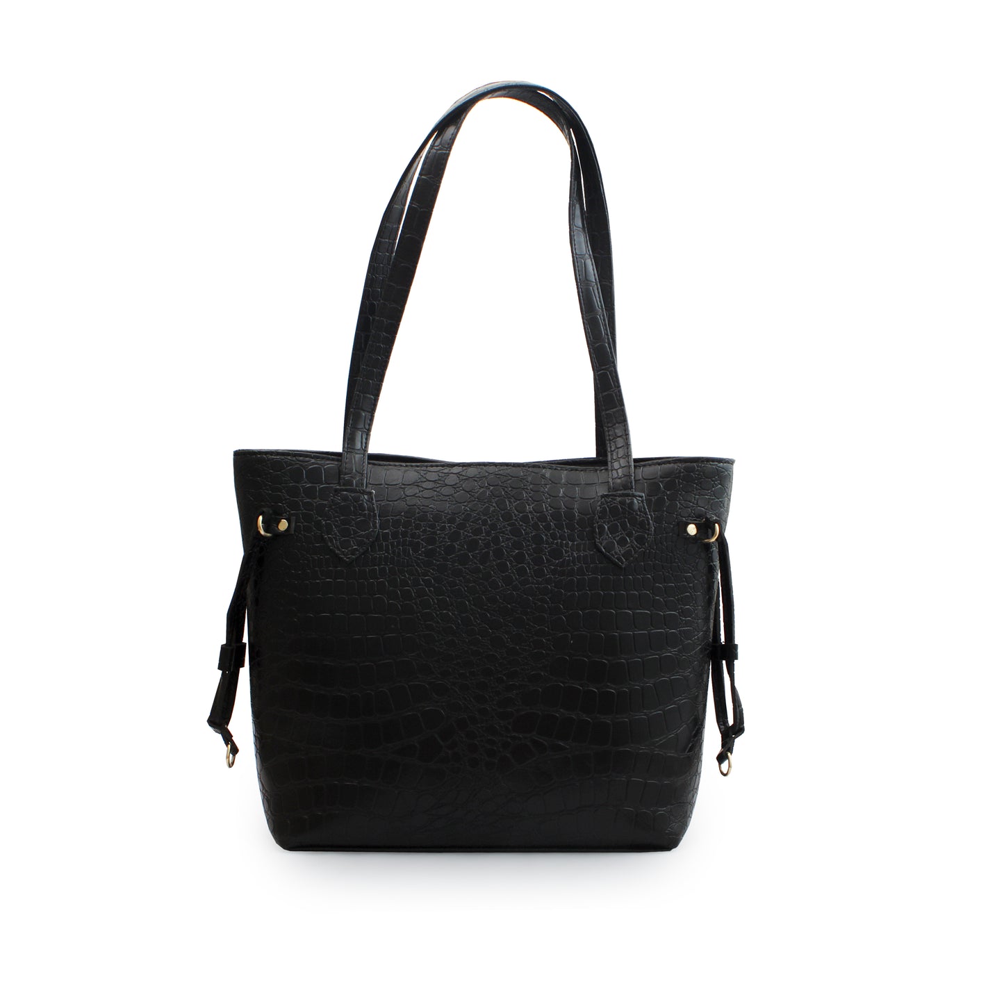 Croco Black Bag