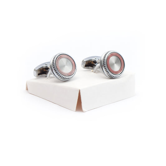 Silver / Copper Cufflink