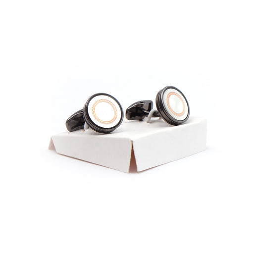 Black / Silver Cufflink