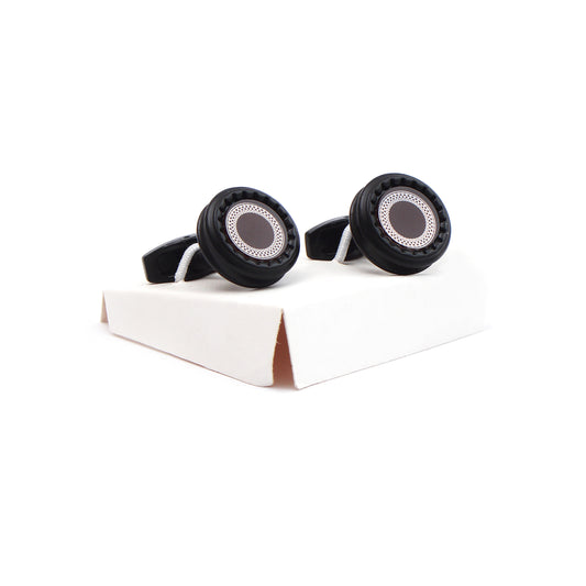 Black / Silver Cufflink