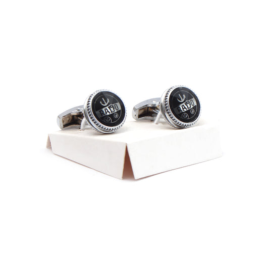 Silver / Black Rado Cufflinks