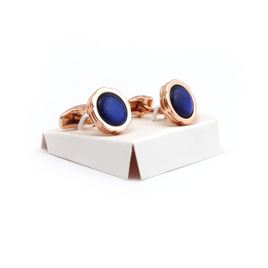 Copper / Navy Blue Cufflink