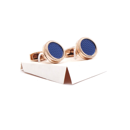 Copper / Blue Cufflink