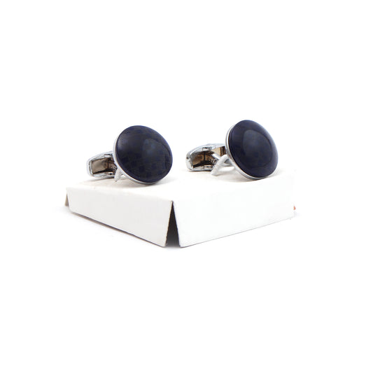 Silver / Black Cufflink