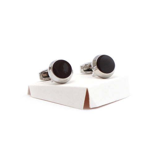 Silver / Black Cufflinks