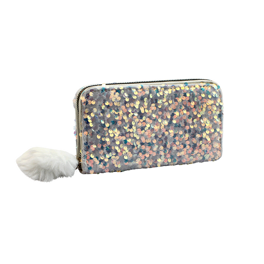 Shinning Clutch With Furr Ball