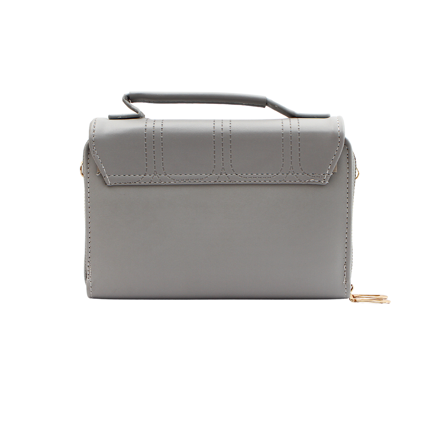 Big Grey Clutch Bag