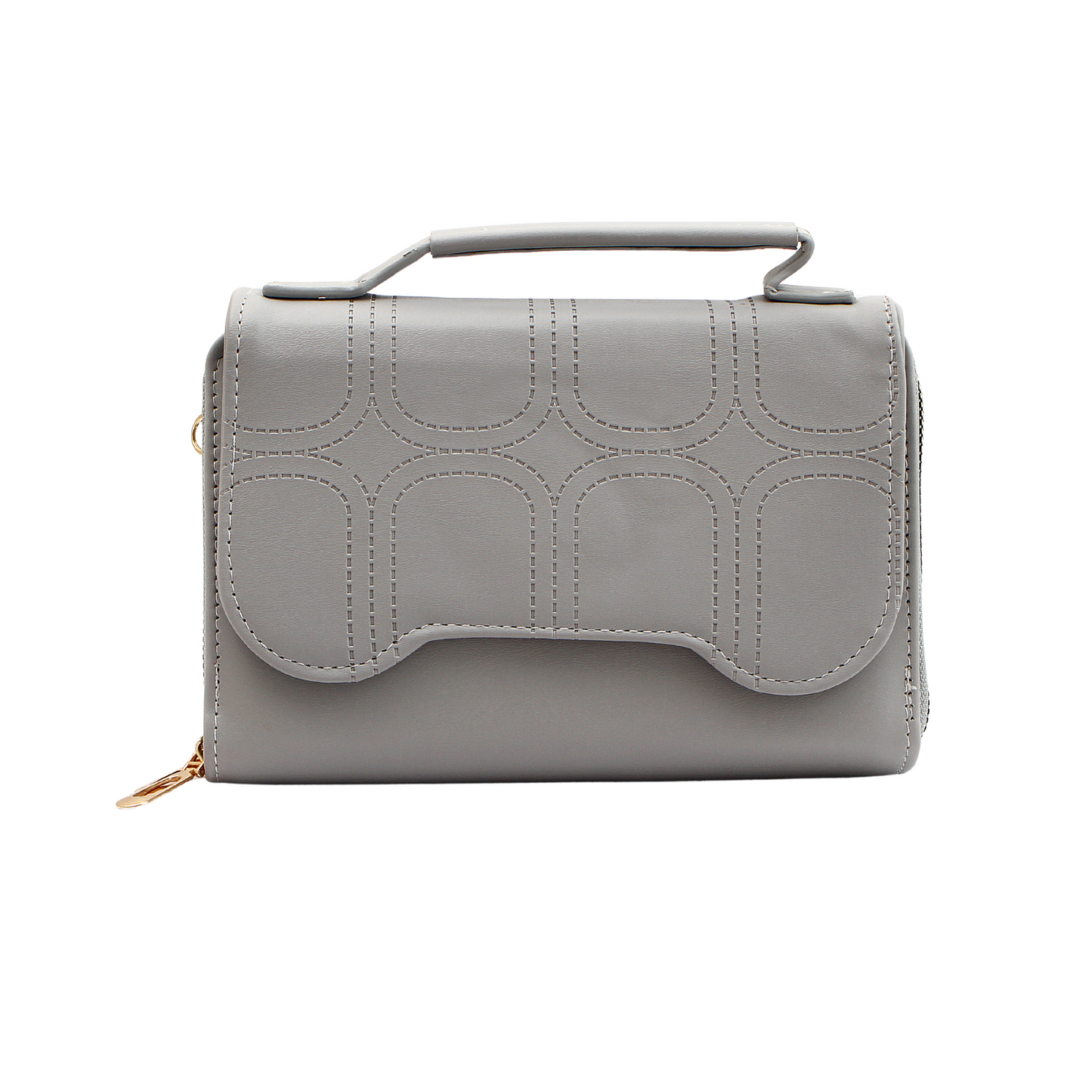 Big Grey Clutch Bag