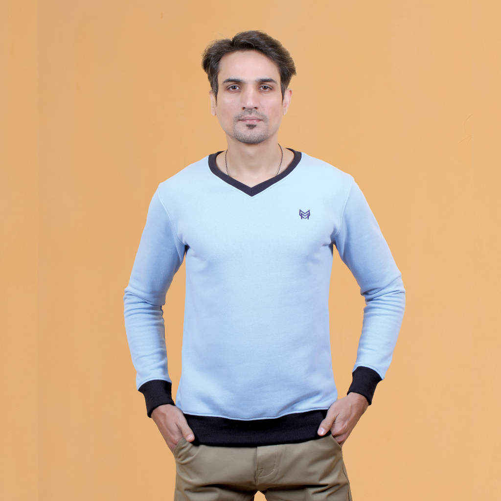 ICE Blue V-Neck Sweatshirt