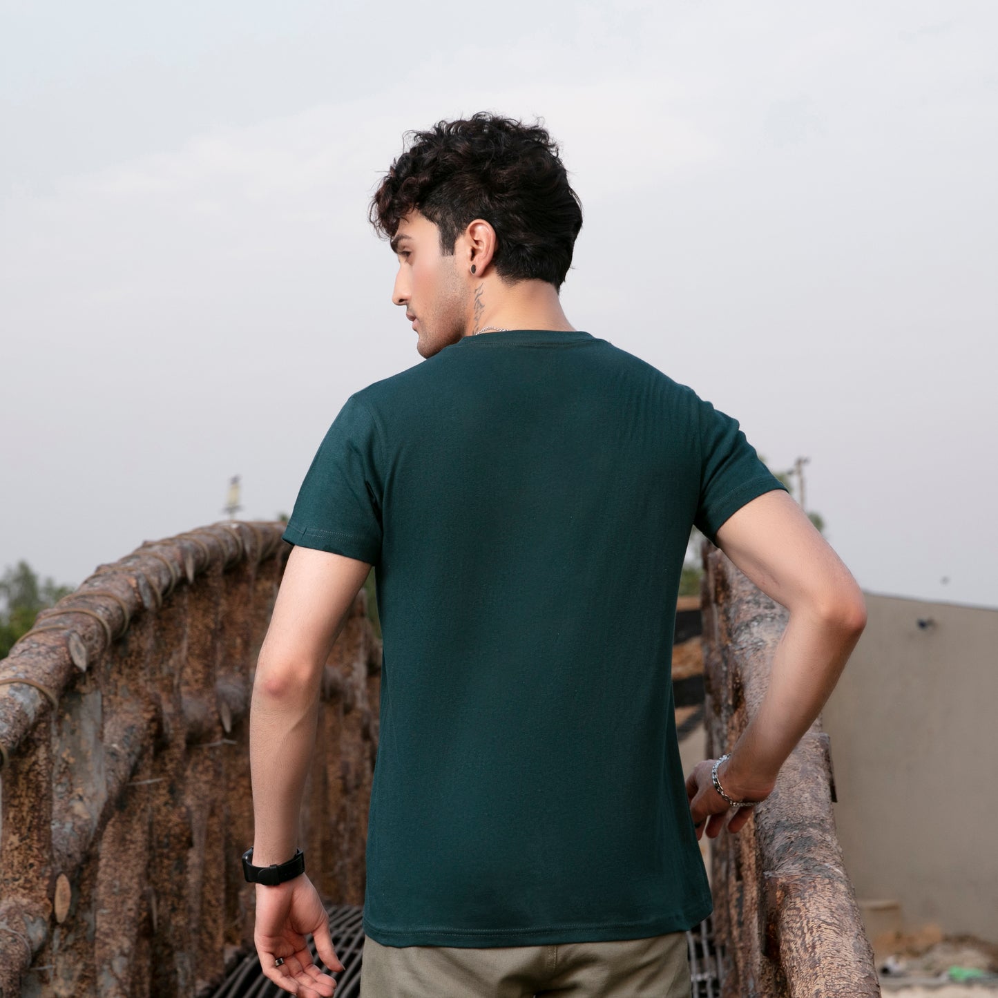 Dark Green Fashion Tee